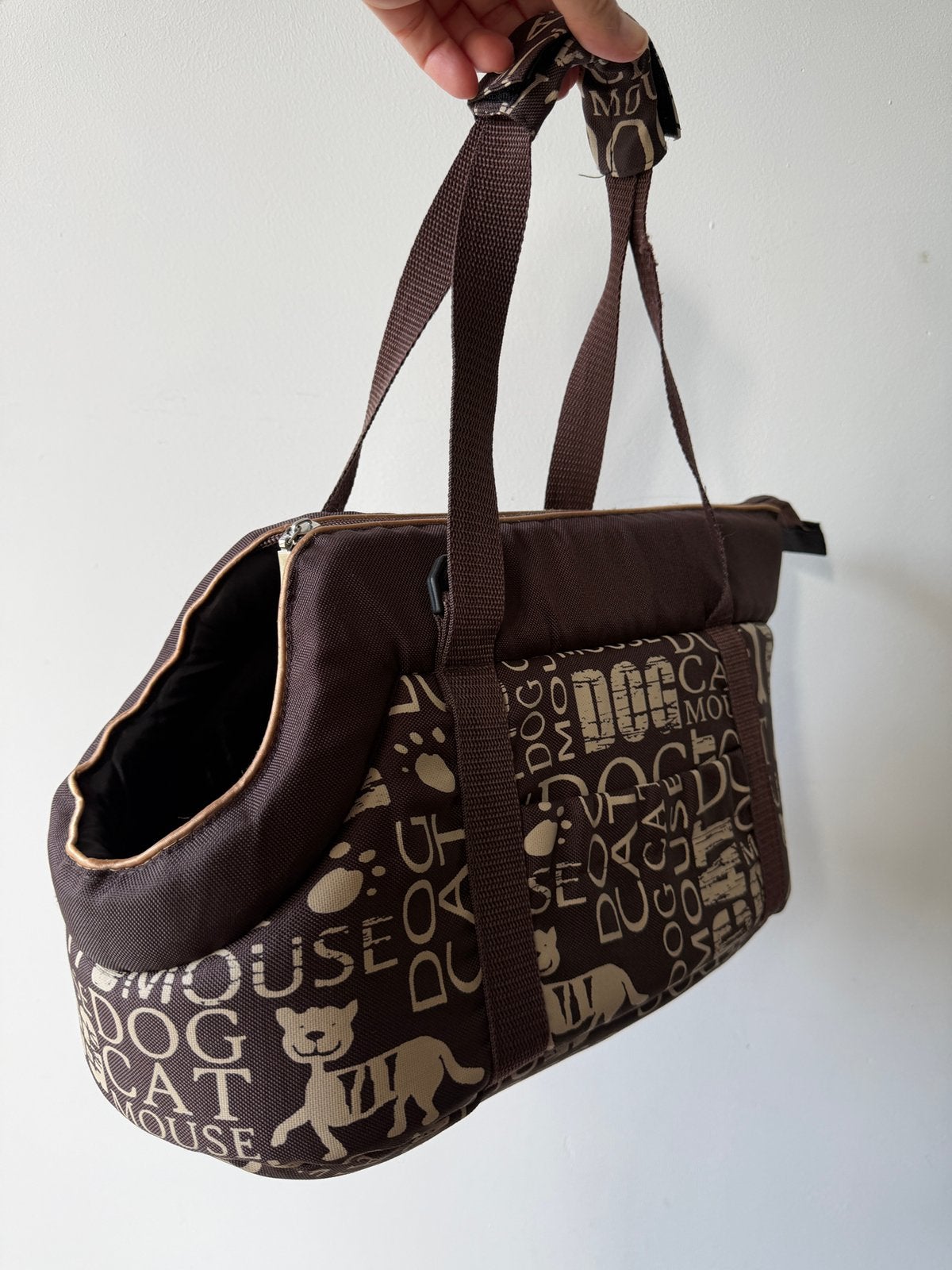 Nieuwe Adori draagtas voor kleine hond / kat 36x20 22H bruin, Adori, Ophalen of Verzenden, Nieuw, Draagtas/-zak
