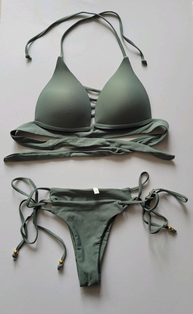 Sexy groene bikini met push up nieuw., Verzenden, Nieuw, Groen, Bikini