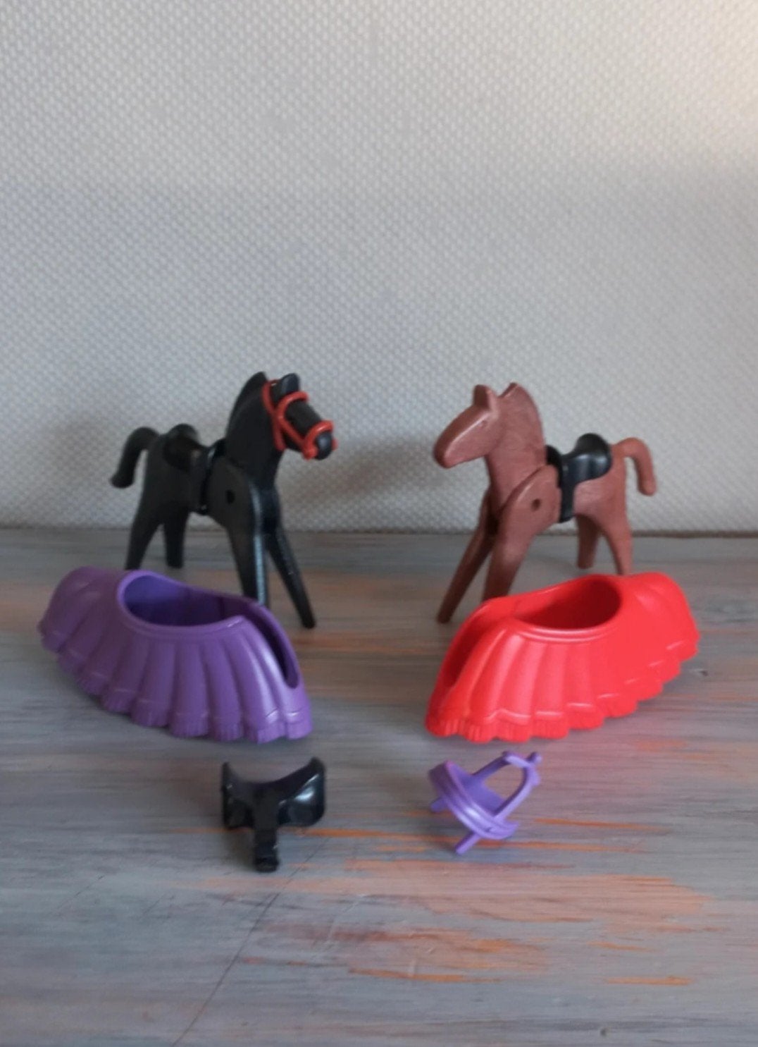 Playmobil Vintage Paarden, Paardendekens (Ridders 3329), Gebruikt, Losse onderdelen, Overige typen, Ophalen of Verzenden