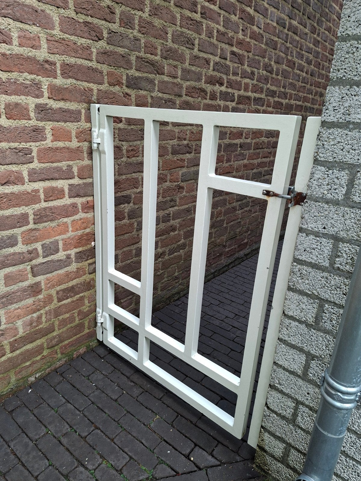 Tuinpoort looppoort aluminium, Ophalen, Gebruikt, Minder dan 100 cm, 100 tot 150 cm