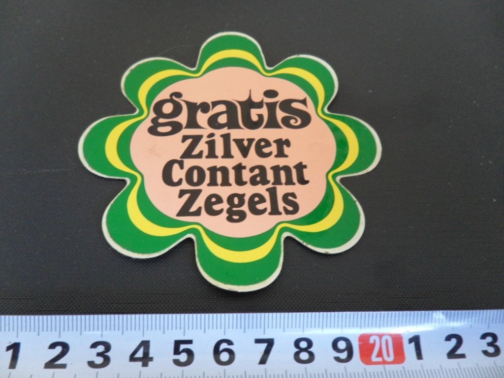 sticker Gratis Zilver Contant Zegels, Verzamelen, Ophalen, Zo goed als nieuw