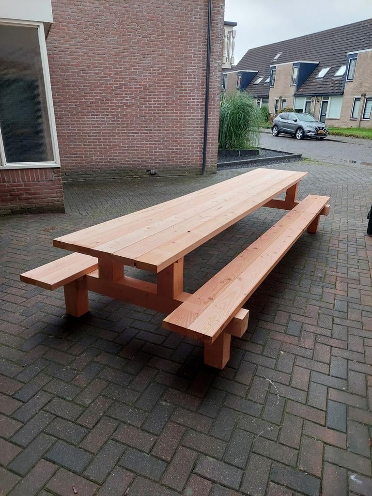 Picknick tafel, Ophalen of Verzenden, Nieuw, Rechthoekig, Hout