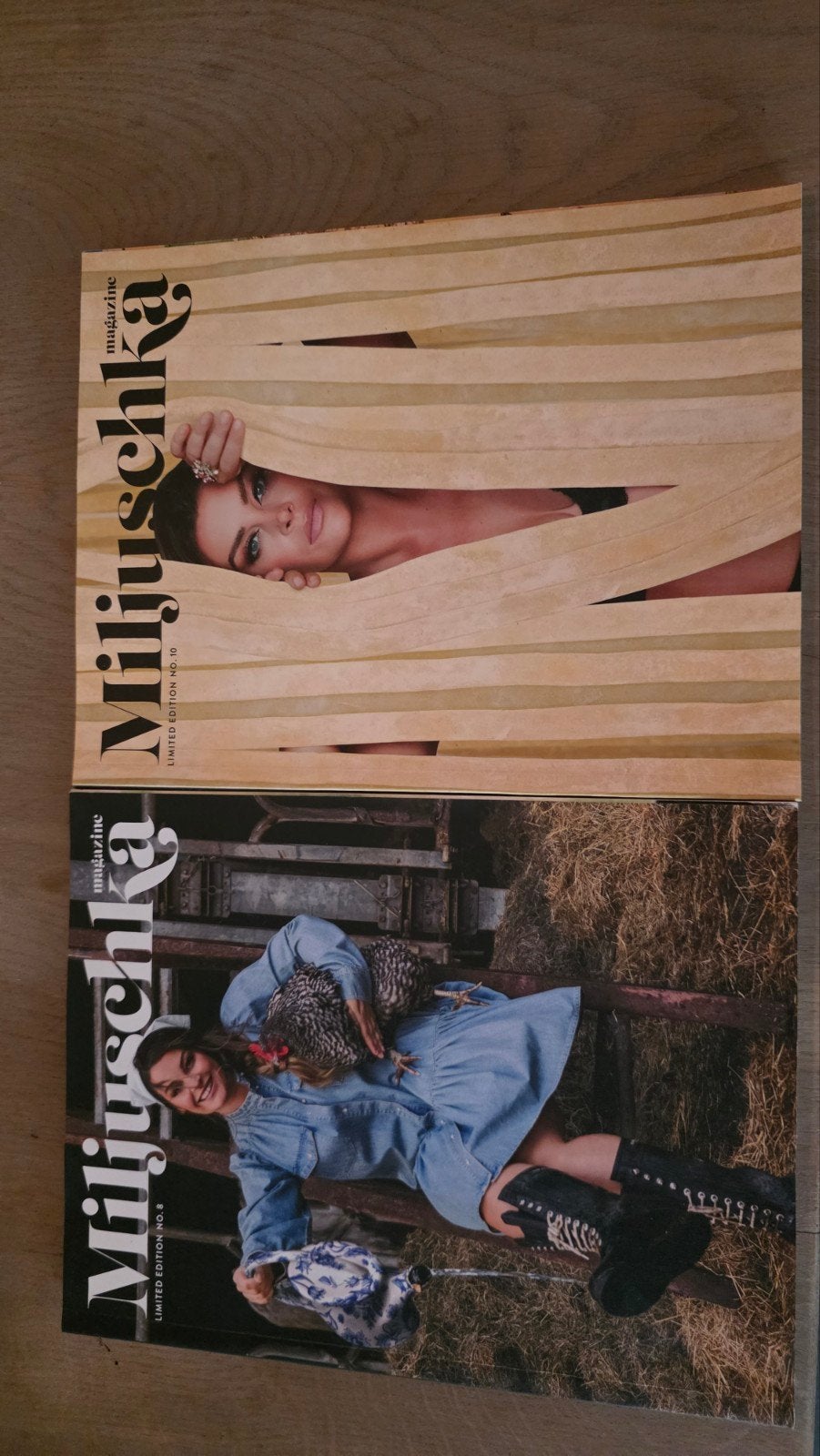 Miljuschka Magazine Limited Edition Nrs. 8 & 10, Ophalen of Verzenden, Zo goed als nieuw, Glossy