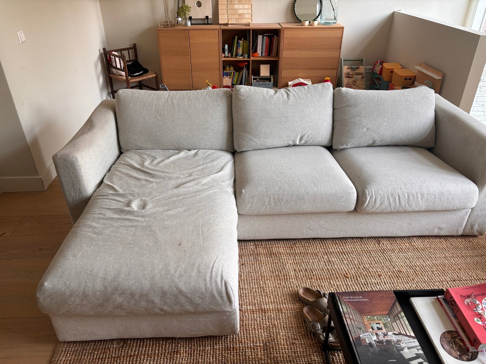 IKEA VIMLE Hoekbank - Comfortabel en Modulair, Ophalen, 250 tot 300 cm, Gebruikt, 100 tot 125 cm
