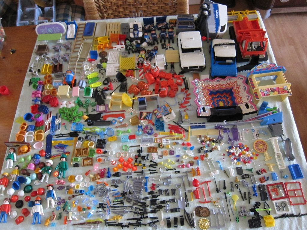playmobil lot 1 kermis 5548 en overige onderdelen police enz, Kinderen en Baby's, Speelgoed | Playmobil, Gebruikt, Losse onderdelen