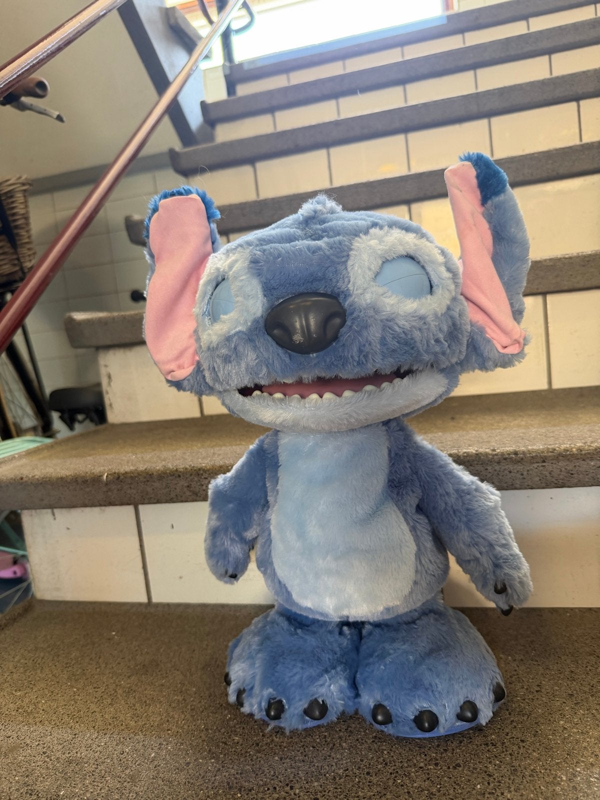 pratende Disney Stitch Knuffel, Disney, Overige typen, Blauw, Ophalen of Verzenden