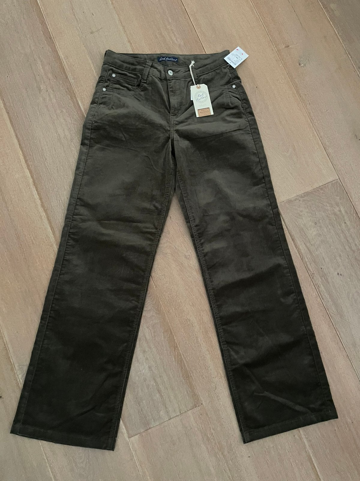 Red Button Claudette wide high waist corduroy 36/32 nieuw, Bruin, Nieuw, Ophalen of Verzenden, Maat 36 (S)