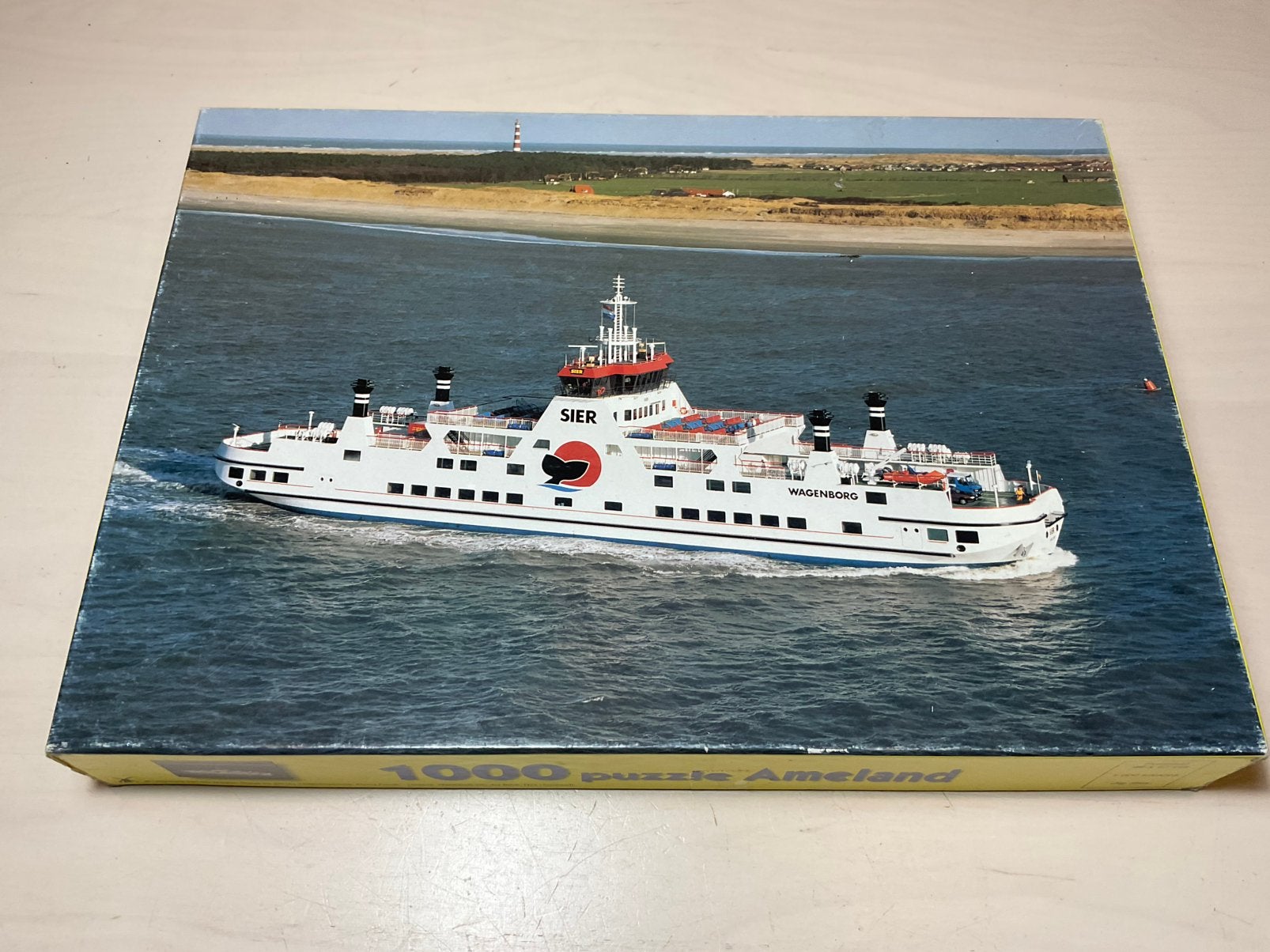 Ameland Sier Wagenborg puzzel 1000 stukjes, Ophalen of Verzenden, 500 t/m 1500 stukjes, Gebruikt