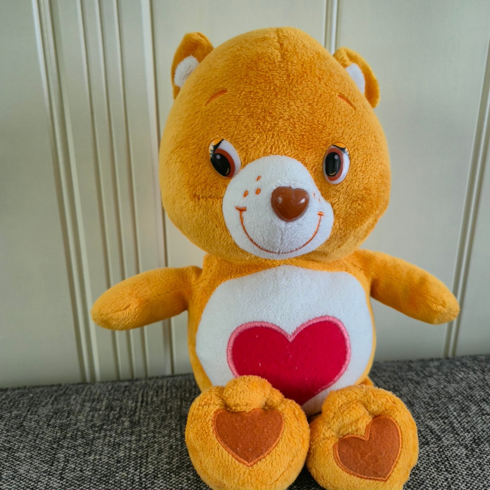 194.   Troetelbeer knuffel 23cm, Oranje, Gebruikt, Overige merken, Overige karakters