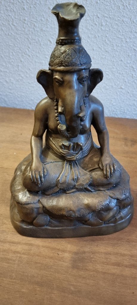 Bronzen Lersi Ganesha - standbeeld, Ophalen, Brons