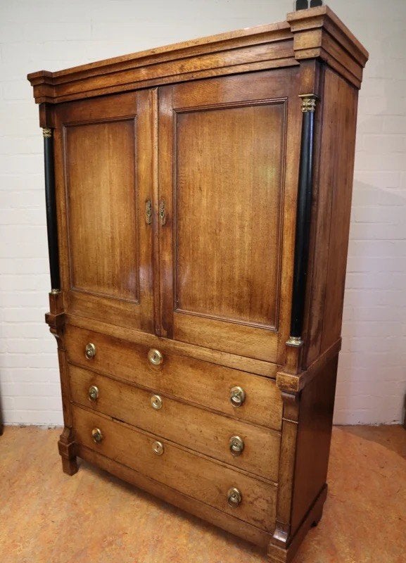 Antiek massief eiken kabinet - groot - bieden - Den Bosch, Antiek en Kunst, Ophalen