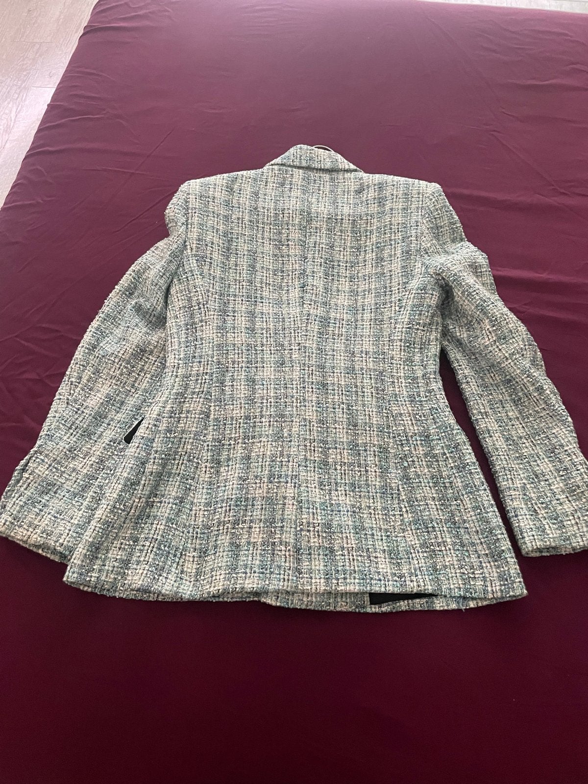 Zara Tweed Blazer Maat S, Ophalen of Verzenden, Zo goed als nieuw, Maat 36 (S), Meerkleurig