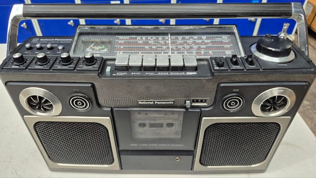 National Panasonic Radio Cassette Recorder RX-4300 ljs, Ophalen of Verzenden, Gebruikt, Radio, Met cd-speler