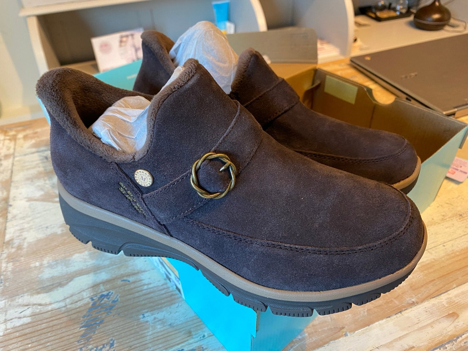 Skechers Martha Stewart Easy Going Instappers Maat 38, Ophalen, Nieuw, Bruin, Instappers