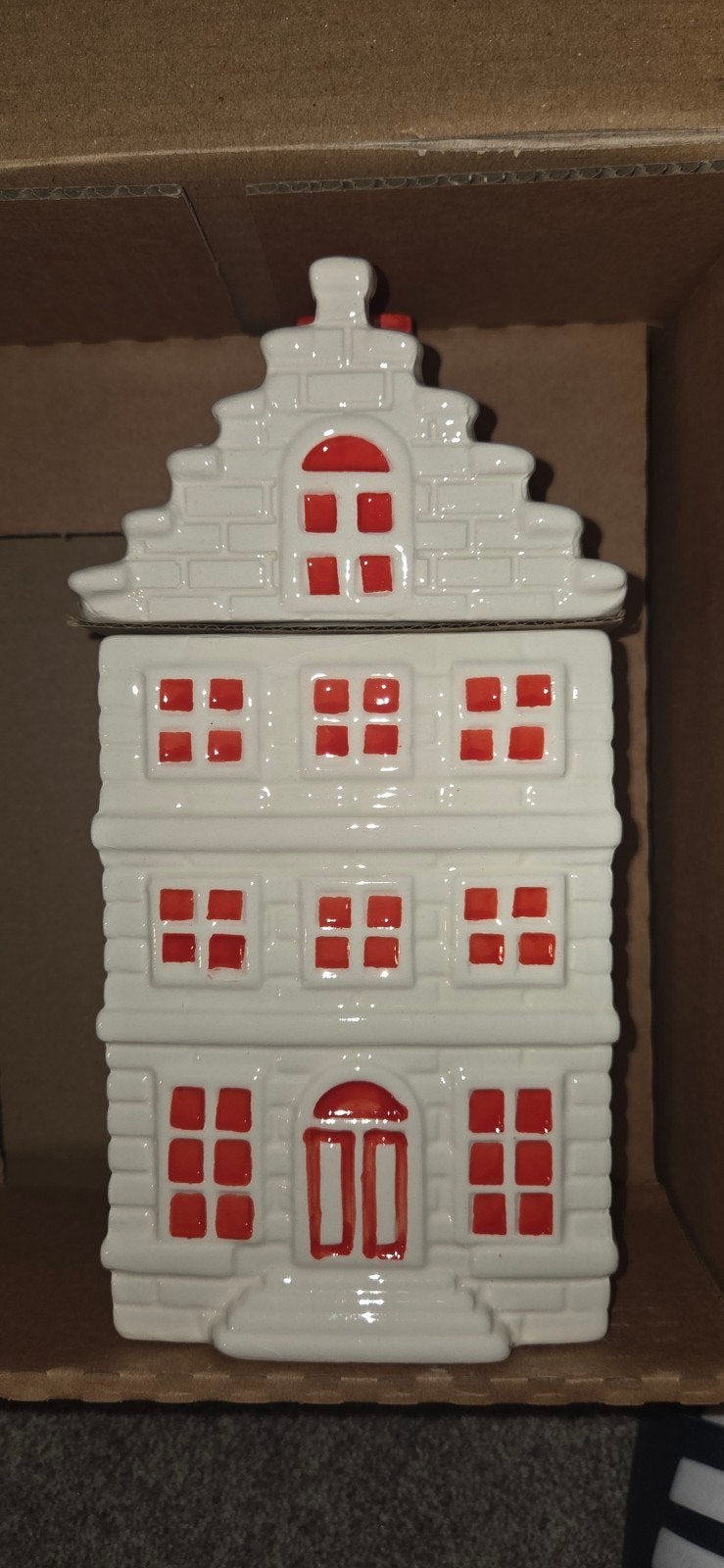 Nieuwe Postcodeloterij Koekjestrommel Grachtenpand, Ophalen, Nieuw, Overige materialen