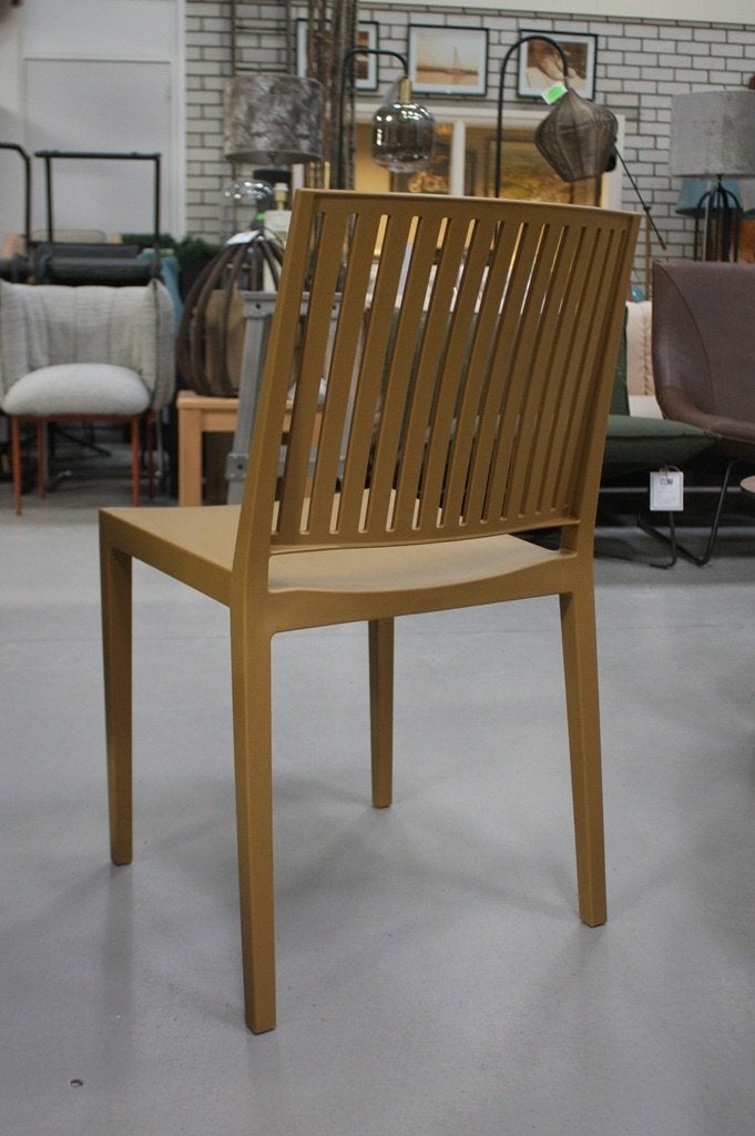 Hippe tuinstoelen terrasstoel camel horeca terras stapelbaar, Ophalen, Nieuw