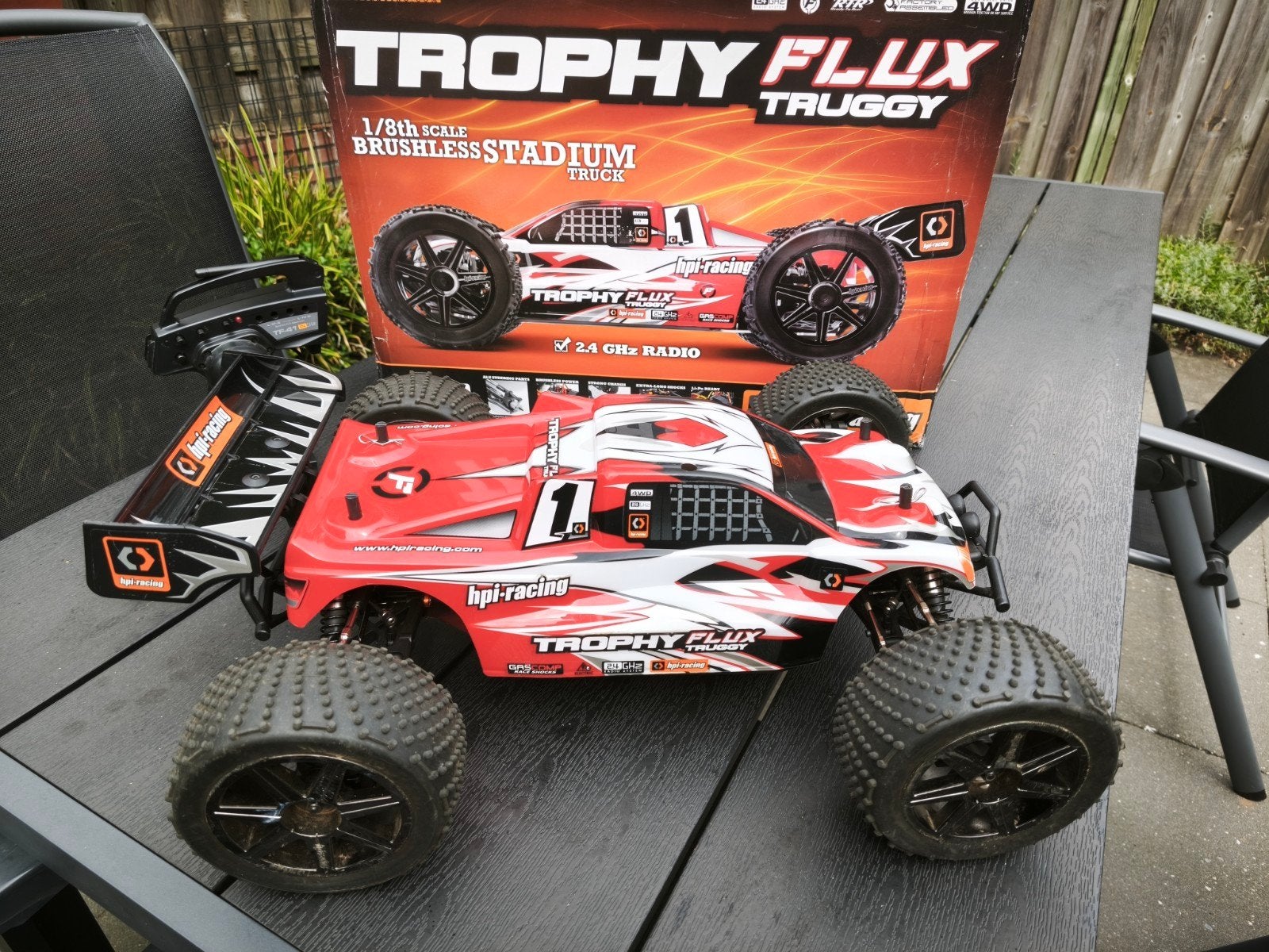 HPI Trophy Flux Truggy 1/8, Elektro, Auto offroad, Ophalen of Verzenden, Zo goed als nieuw
