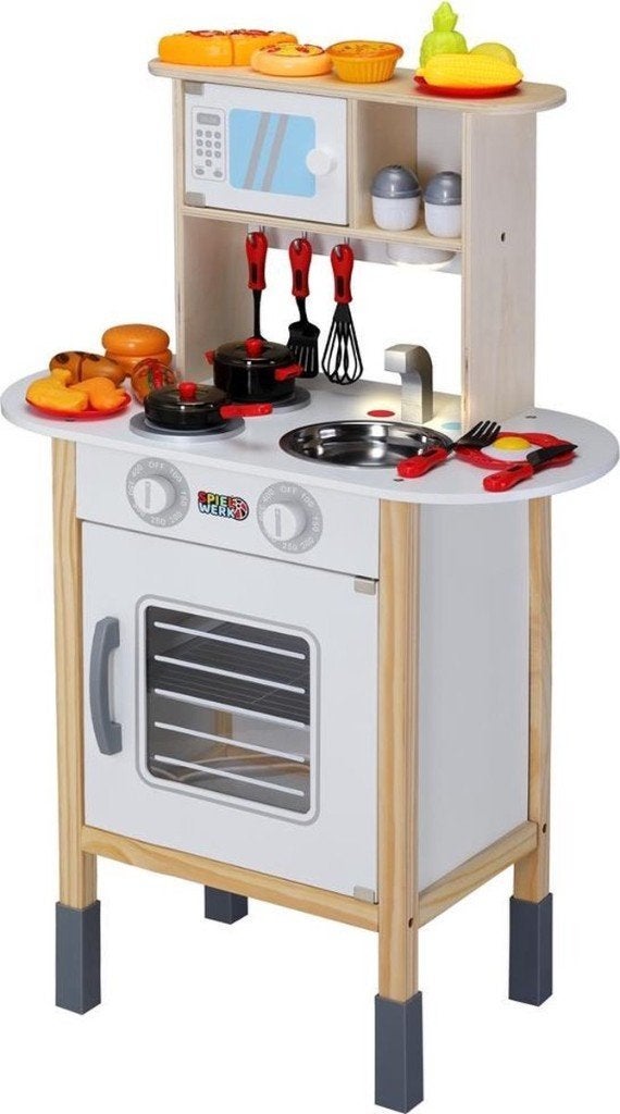 Nieuw Kinder keukentje met 35-delige accessoire-set, Ophalen of Verzenden, Nieuw, Hout, Speelkeuken