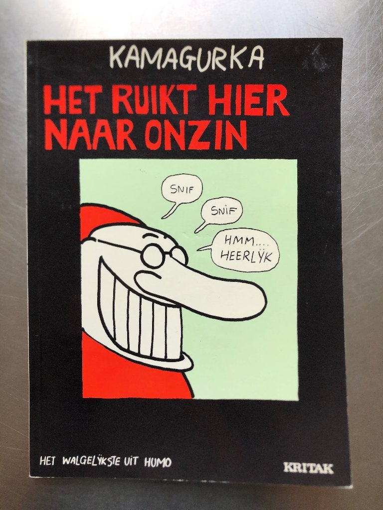 Het ruikt hier naar onzin (Kamagurka, 1978), Eén stripboek, Ophalen of Verzenden, Gelezen