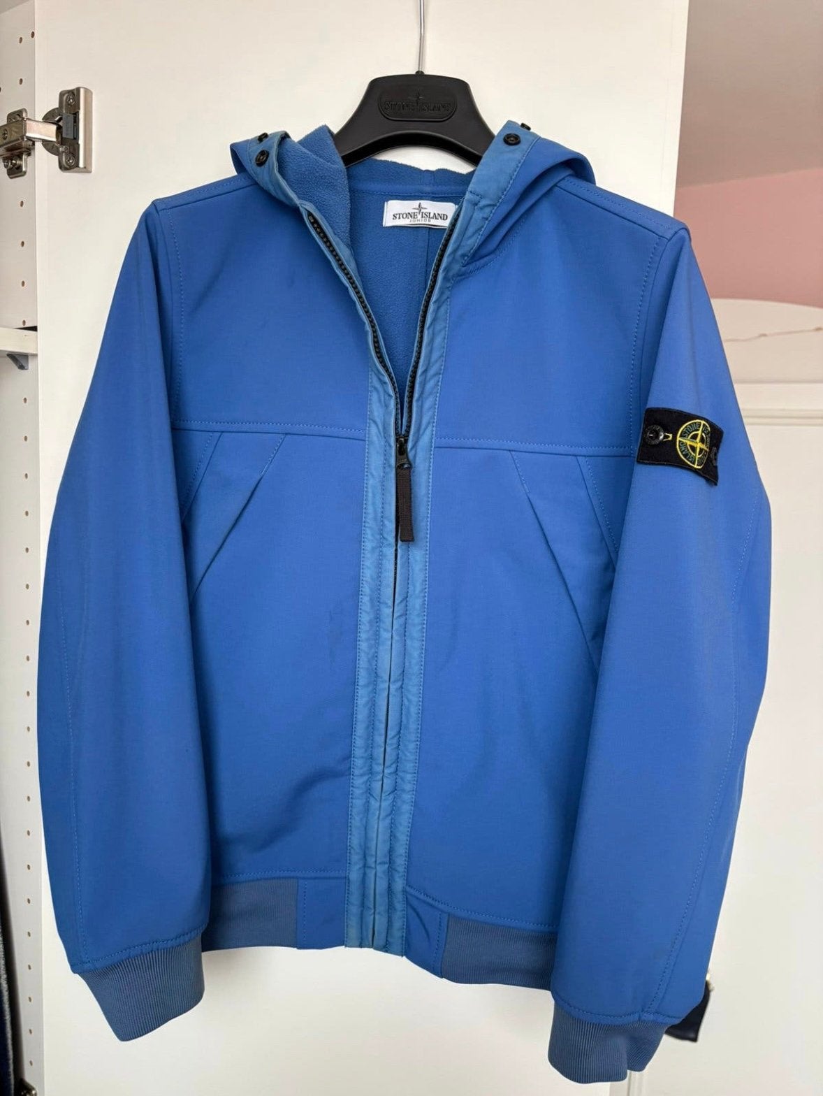 Stone Island softshell jas 12/156 in Nieuwstaat, Ophalen of Verzenden, Zo goed als nieuw, Overige maten, Blauw