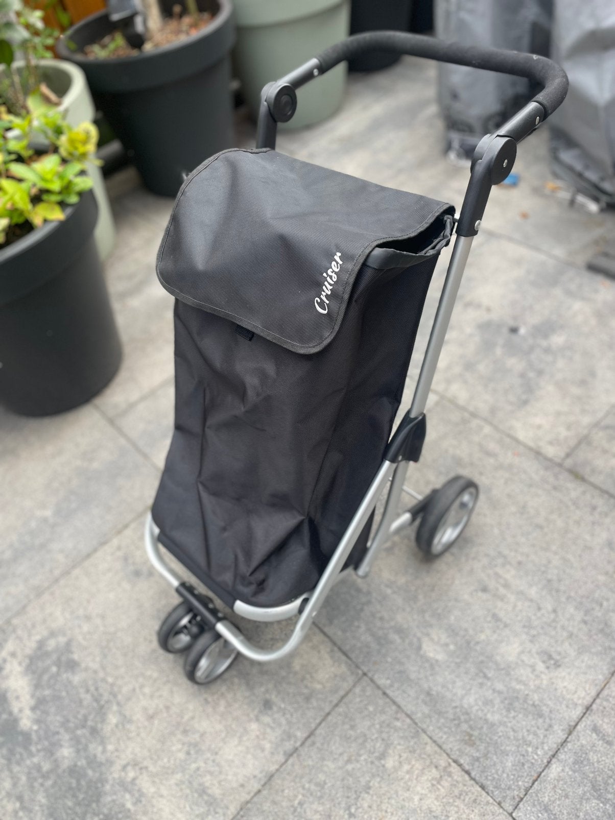 Cruiser 3-Wheel 48 liter boodschappentrolley, Ophalen, 40 tot 60 cm, Gebruikt, Zwart