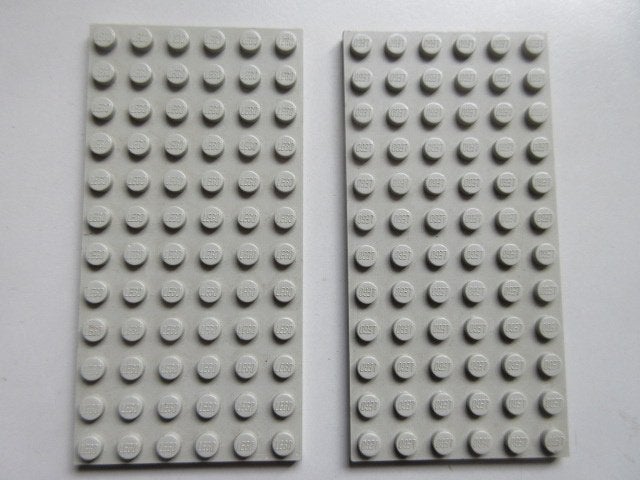 nr. 9552, 2 oldgray platen 6x12, Ophalen of Verzenden, Zo goed als nieuw, Lego