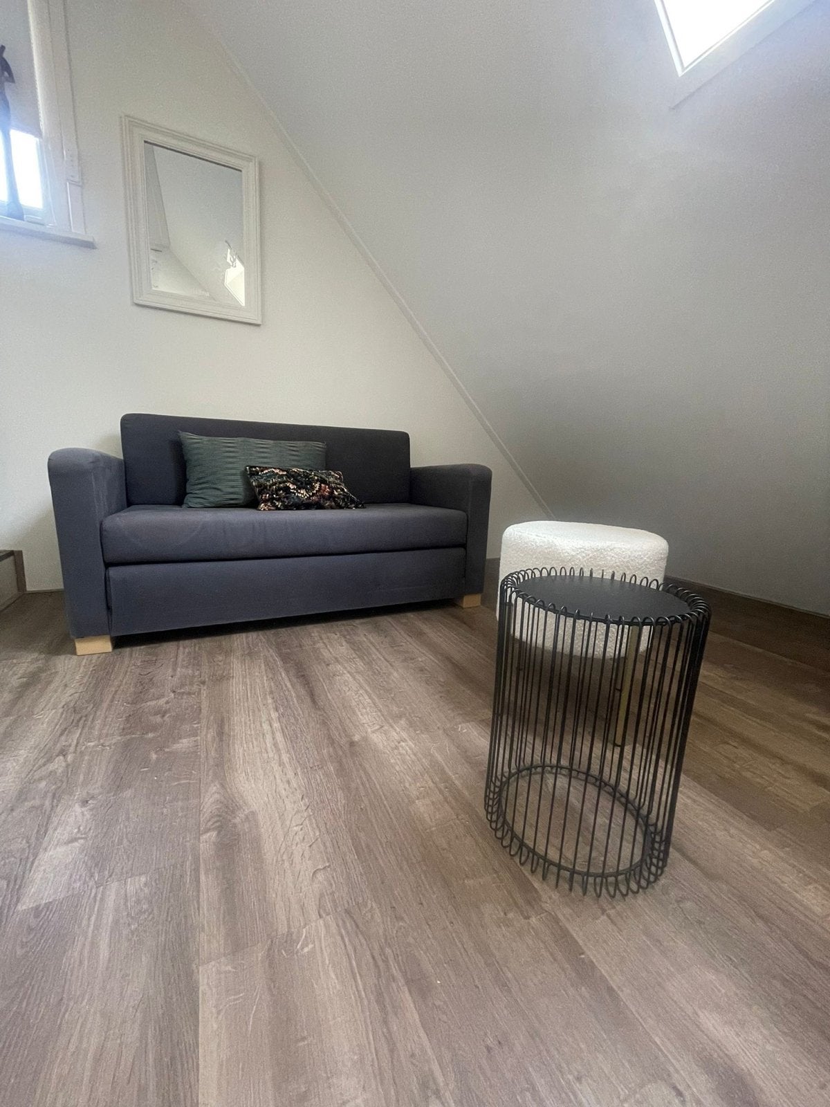 slaapbank, bank, compact, slapen, Huis en Inrichting, Slaapkamer | Slaapbanken, Ophalen, Gebruikt, Tweepersoons, 140 cm