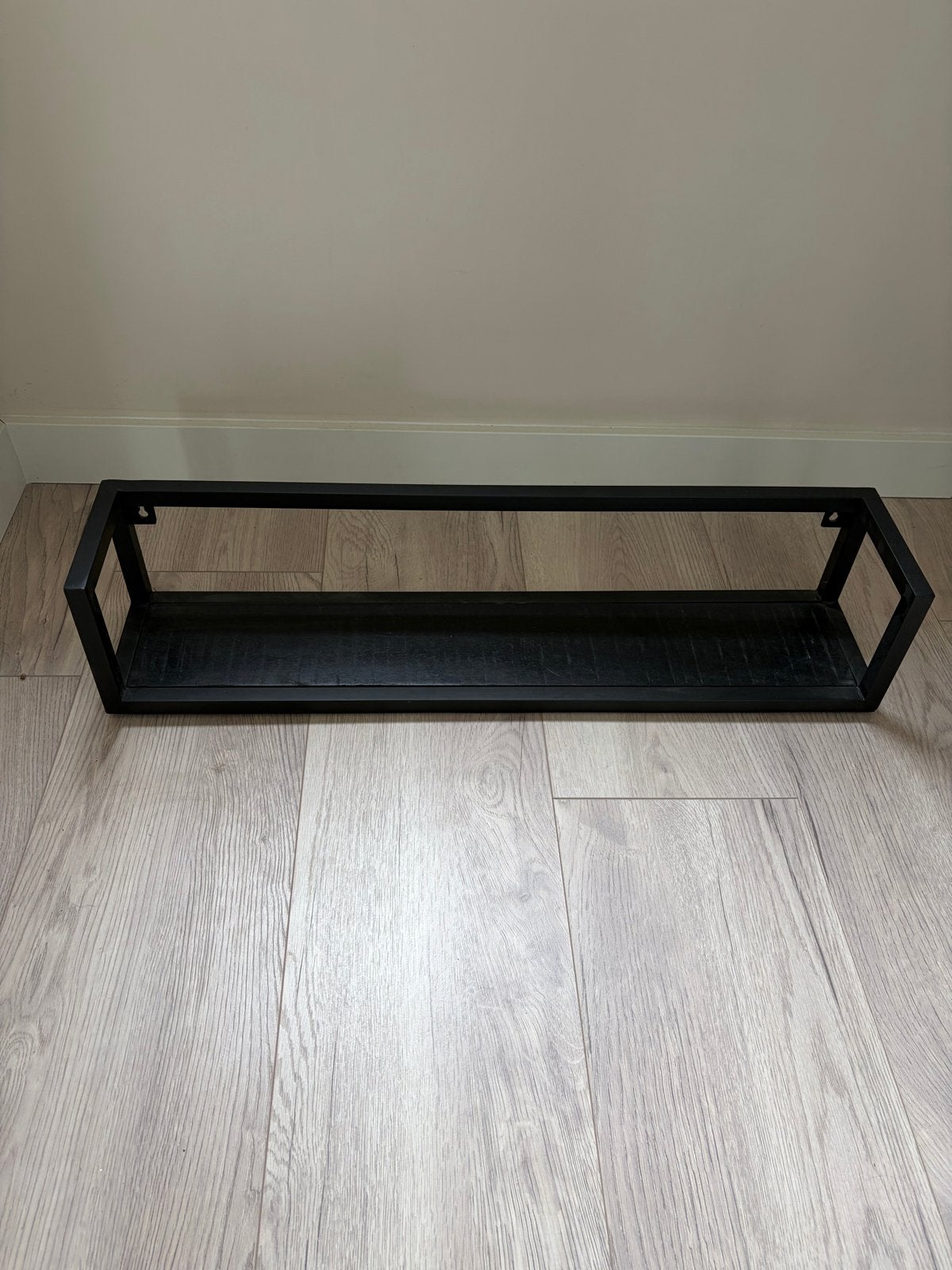 Zwarte wandplank 81x17x17 cm, Ophalen of Verzenden, Zo goed als nieuw