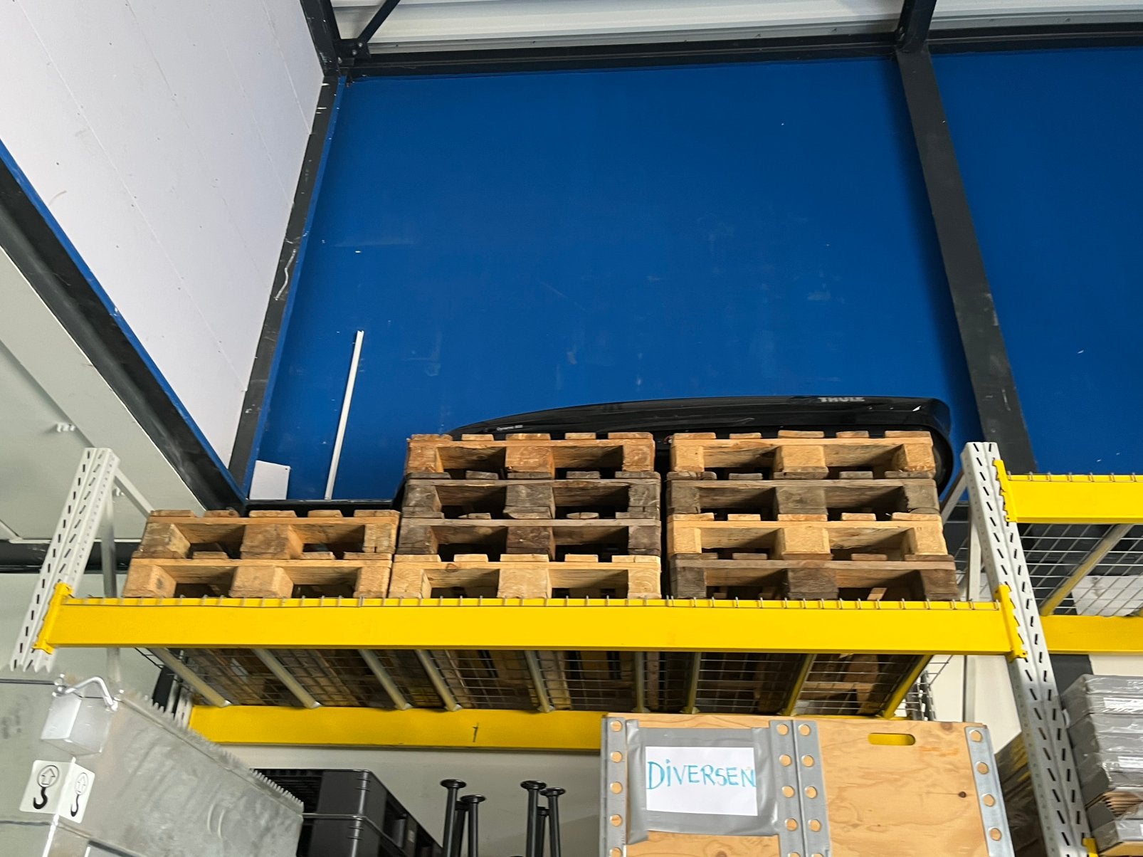 9 houten Pallets, Doe-het-zelf en Verbouw, Hout en Planken, Ophalen, Zo goed als nieuw, Pallet, Minder dan 200 cm