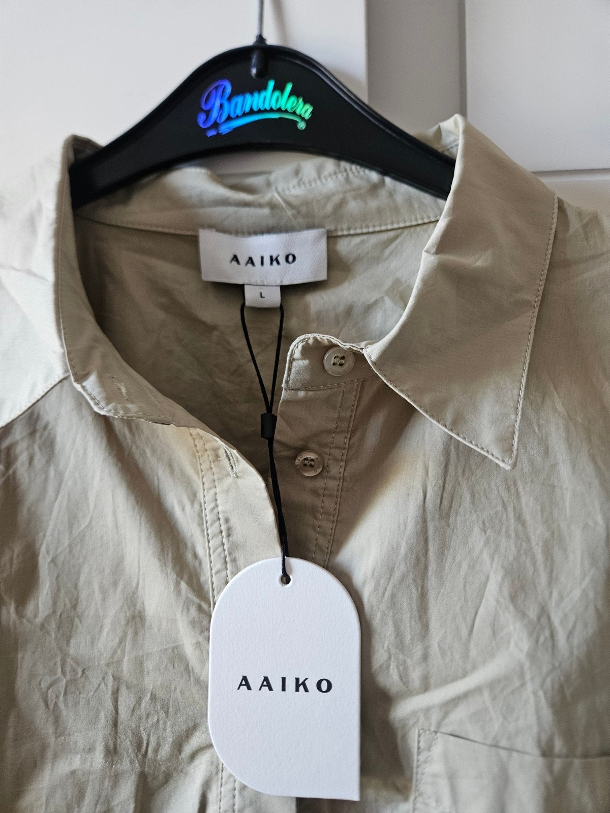 Aaiko Mikki blouse, licht kaki, maat L, nieuw met kaartje, Aaiko, Beige, Maat 42/44 (L), Nieuw
