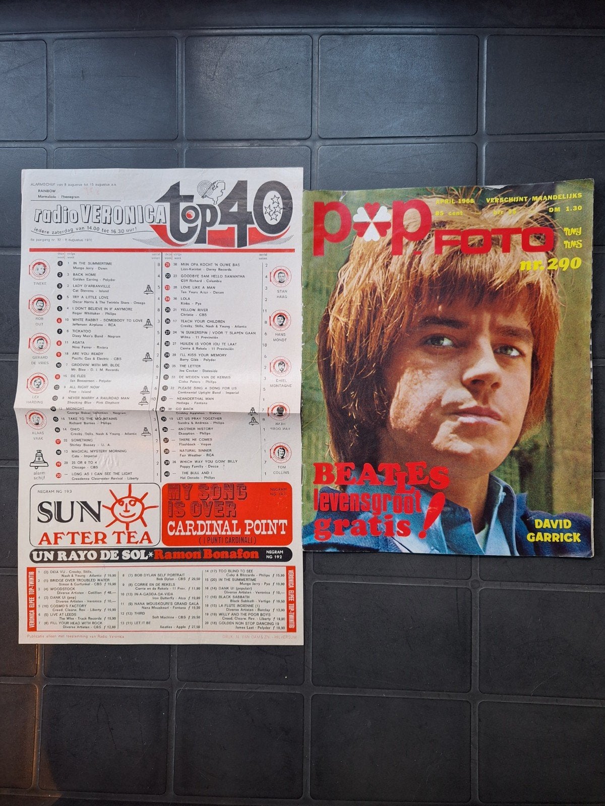 Popfoto nr. 290 (april 1968) met Radio Veronica Top 40, Ophalen of Verzenden, Gelezen, Muziek, Film of Tv