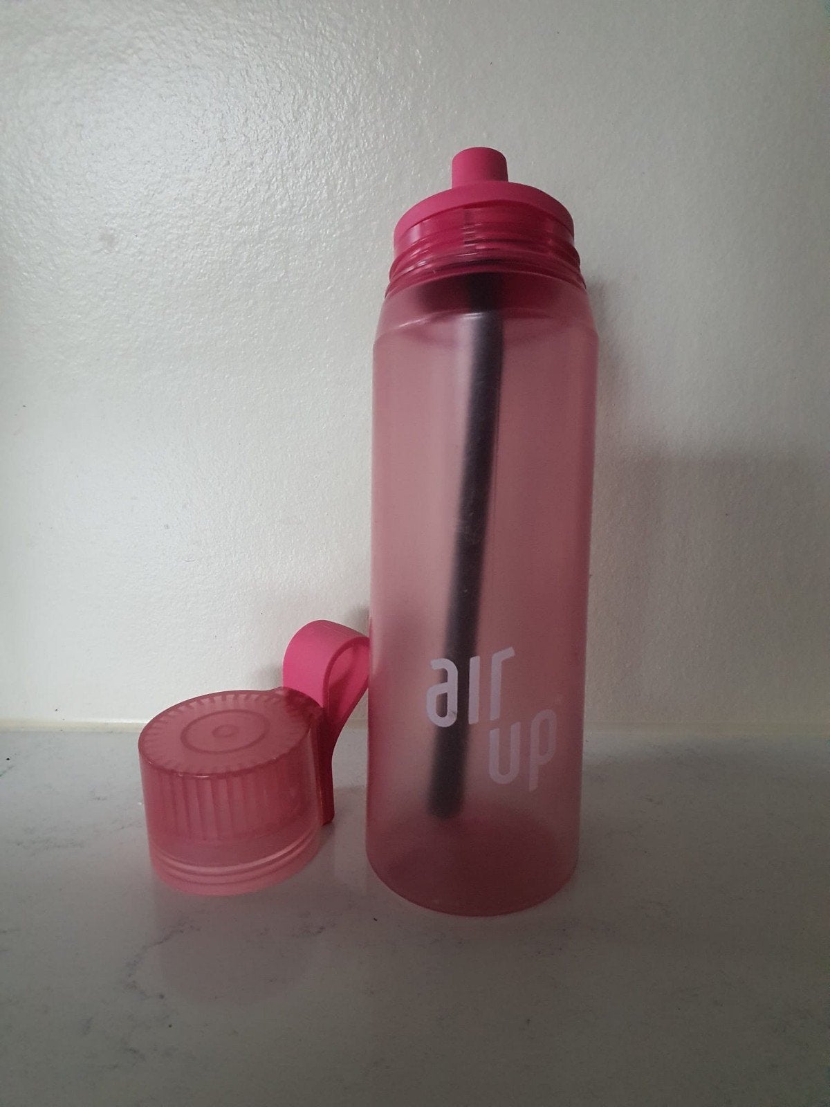 ZGAN Air Up fuchia, slecht 1x gebruikt, Sport en Fitness, Bidons, Ophalen, Zo goed als nieuw