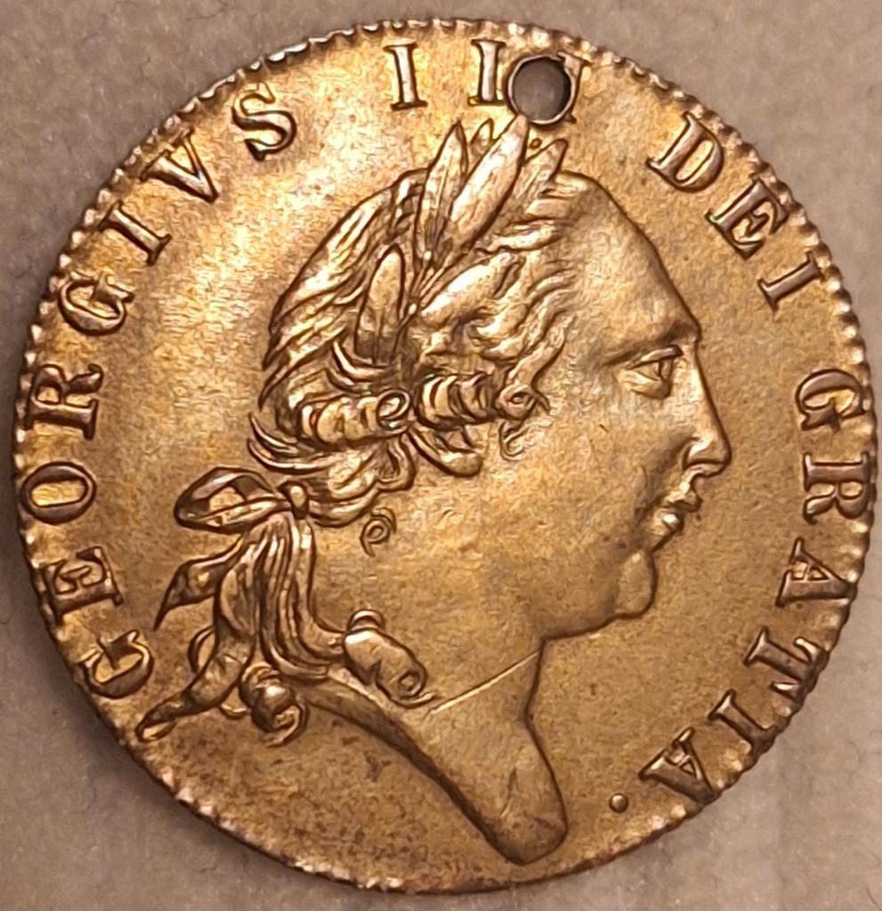 George III "Spade Guinea" Speelpenning / Gaming Token (1791), Verzenden, Overige materialen