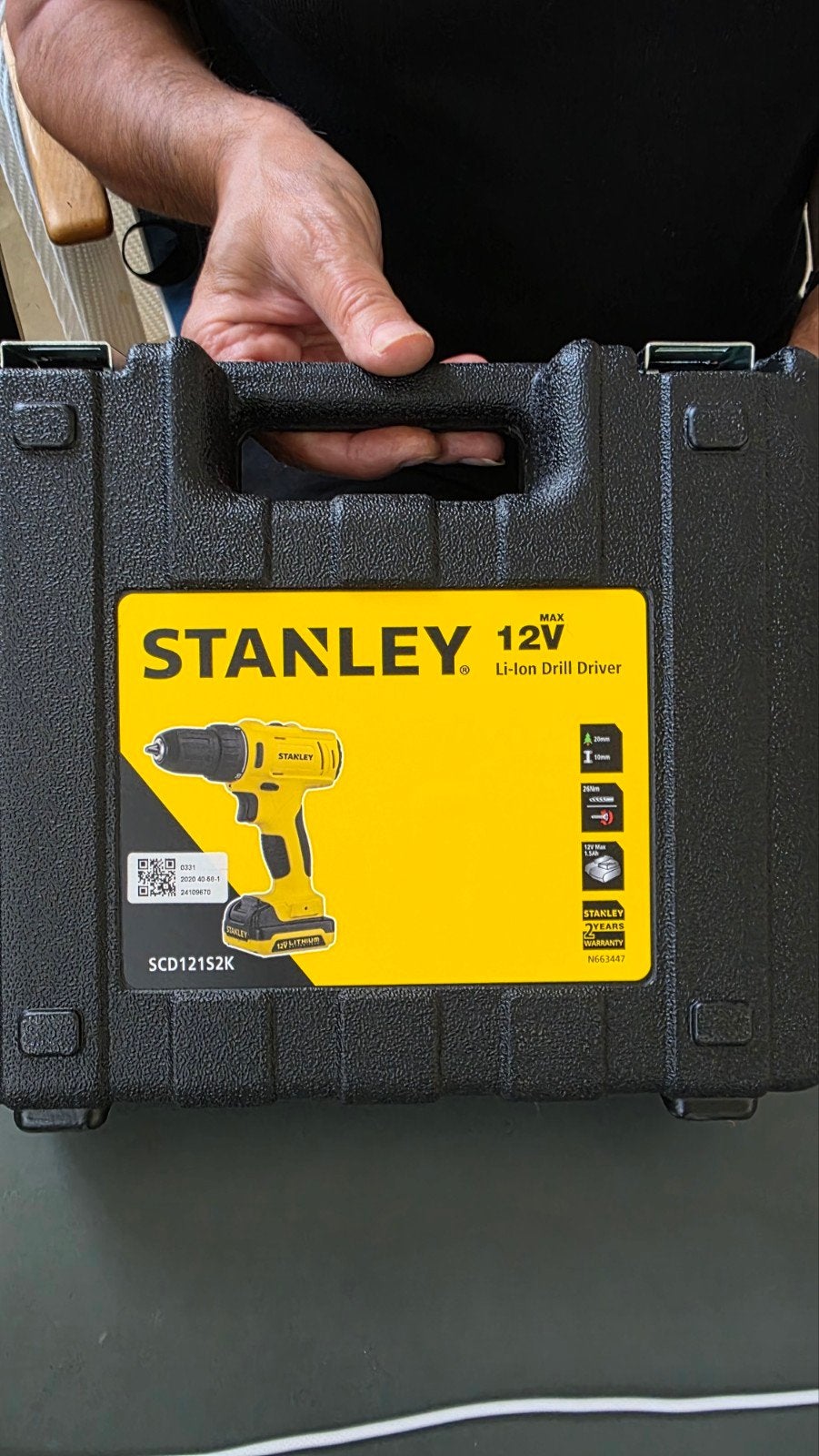 Stanley 12V Li-Ion Boor-/Schroefmachine SCD121S2K, Doe-het-zelf en Verbouw, Gereedschap | Boormachines, Ophalen, Variabele snelheid