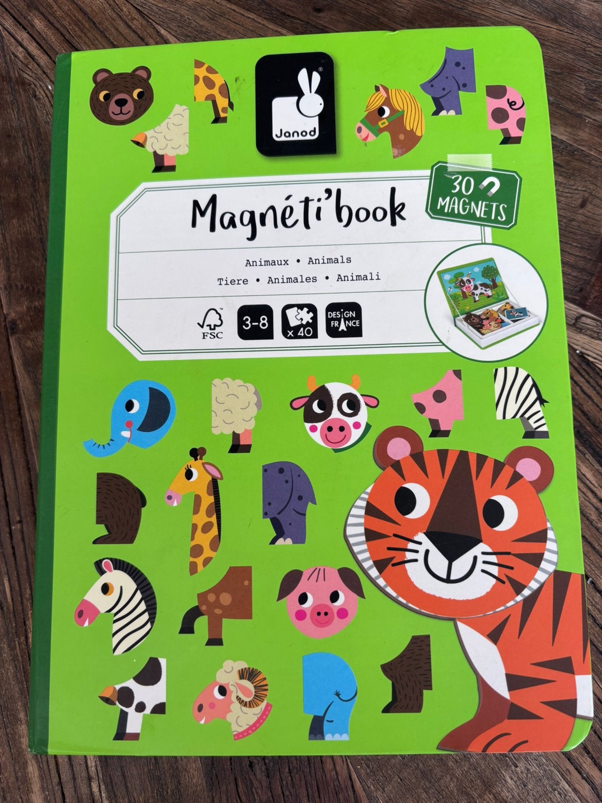 Janod magnetenpuzzel, Ophalen, Gebruikt