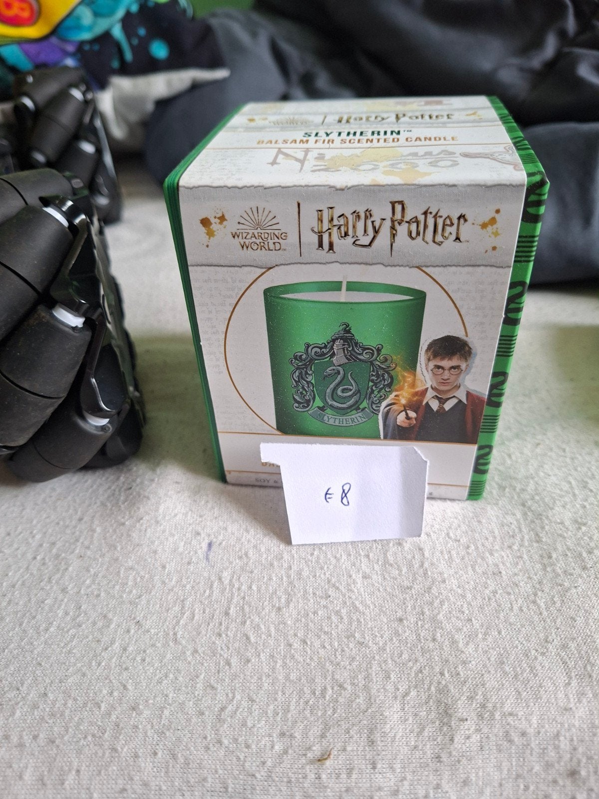 Harry Potter Slytherin Geurkaars - Balsam Fir Scented Candle, Ophalen, Overige merken, Nieuw, Glas