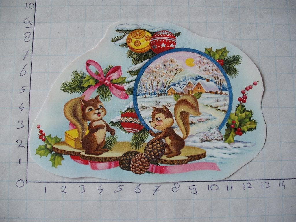 nr. 701 - uitgeknipt 3d plaatje kerst, Ophalen of Verzenden, Nieuw, Kerst, Knipvel