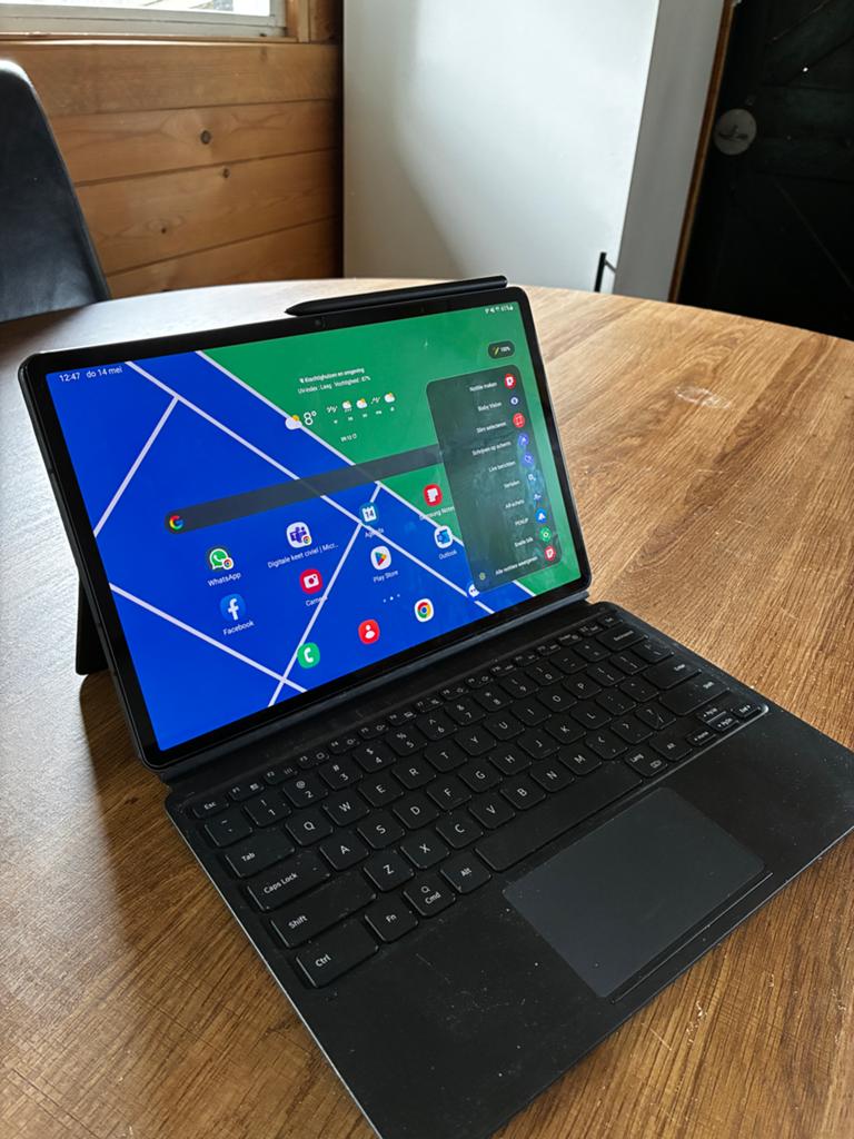 Samsung Tab S7+ met Pen en Toetsenbord, Computers en Software, Android Tablets, Ophalen, Zo goed als nieuw, 12 inch