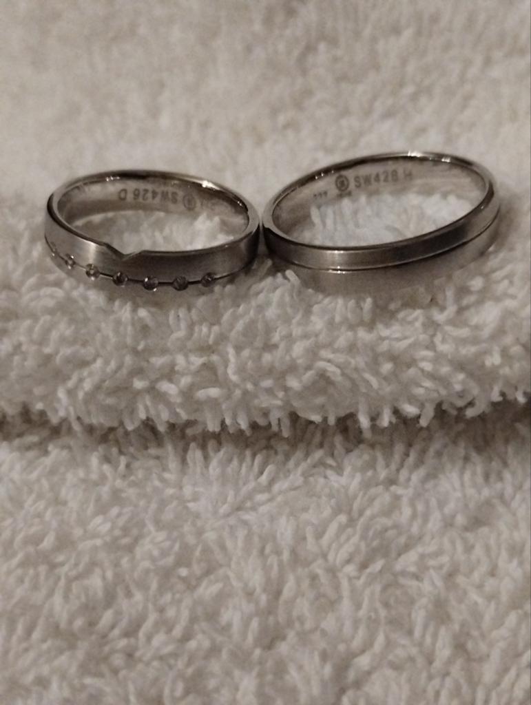 Ringen zilver witgoud maat 17.5 en 19.5, Nieuw, Ophalen of Verzenden, 17 tot 18, Dame of Heer