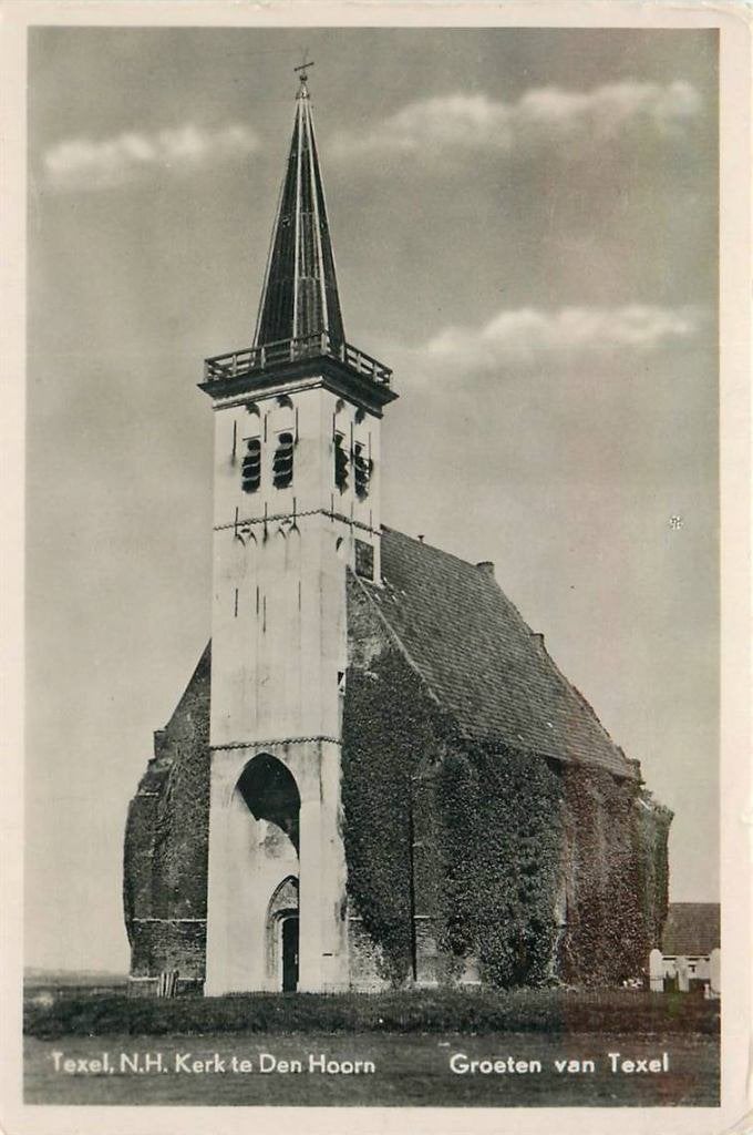 388-482-021 Texel Den Hoorn NH Kerk, Verzenden, Voor 1920, Noord-Holland
