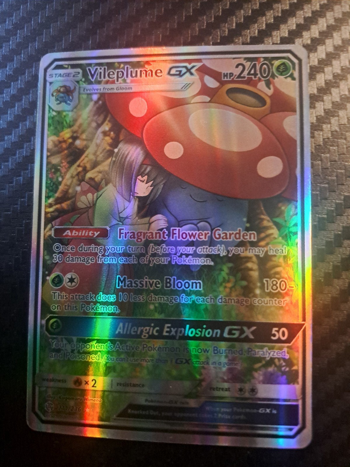 vileplume gx 211/236, Ophalen of Verzenden, Speelkaart(en)