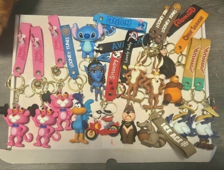 Diverse Sleutelhangers: Pink Panther, Stitch, Looney Tunes, Verzamelen, Ophalen of Verzenden, Nieuw