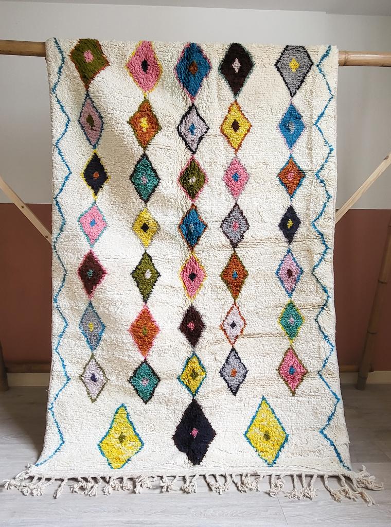 Berber vloerkleed Azilal Marokkaans tapijt puur wol 250x150, Nijmegen, 150 tot 200 cm, MyWool&, Ophalen of Verzenden