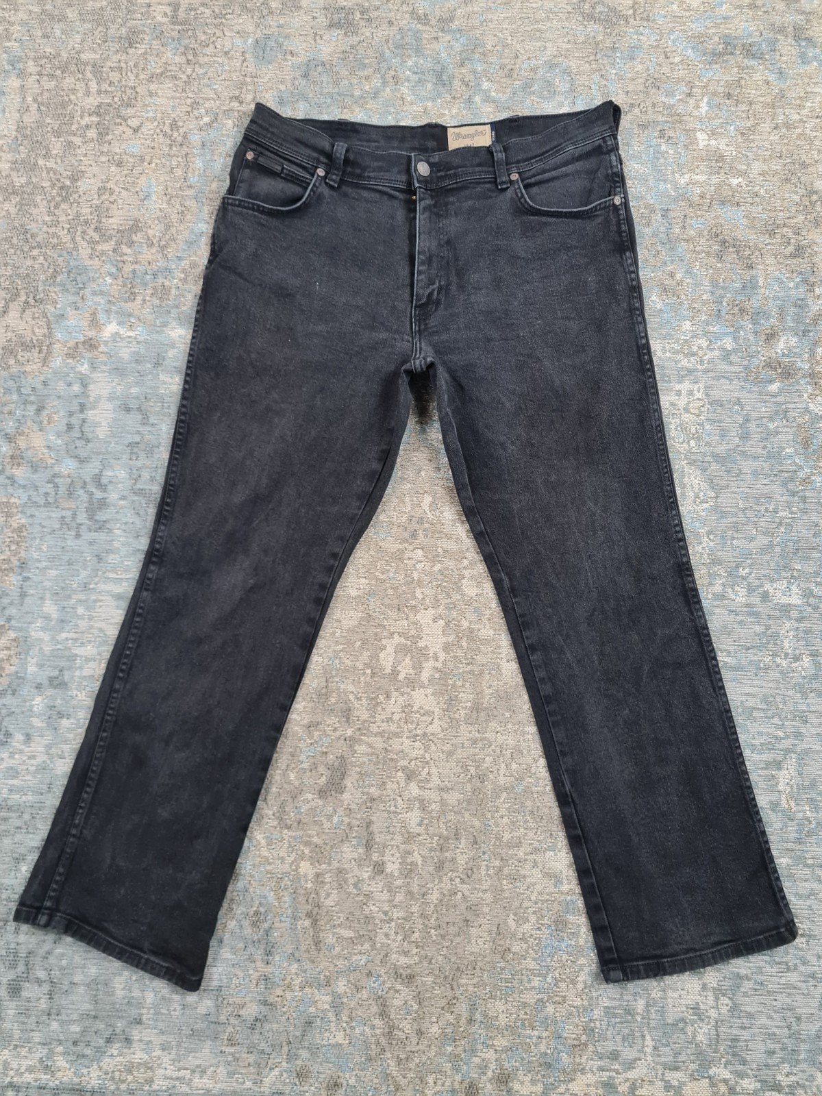 Wrangler TEXAS STRETCH W34 L30 Straight Bronno3430 Zwart, https://eu.wrangler.com/nl-nl/contact-us.html, Verzenden, Zwart, Wrangler