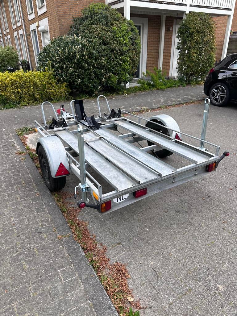 Motor Aanhangwagen te Huur Amsterdam en Omgeving, Ophalen of Verzenden