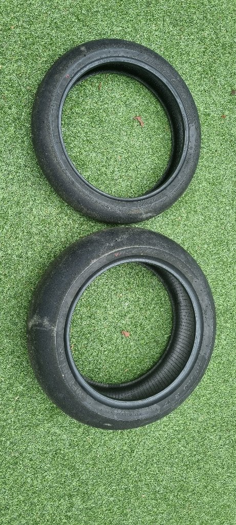 Gebruikte Metzeler Racetec RR Slick banden bandenset slicks, Ophalen of Verzenden, Gebruikt