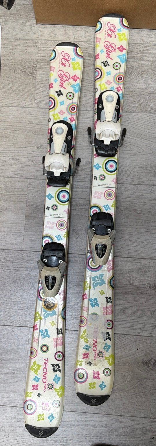 Tecno Pro Hot Girl ski's - 100 cm, Sport en Fitness, Skiën en Langlaufen, Gebruikt, 100 tot 140 cm, Skiën, Ski's