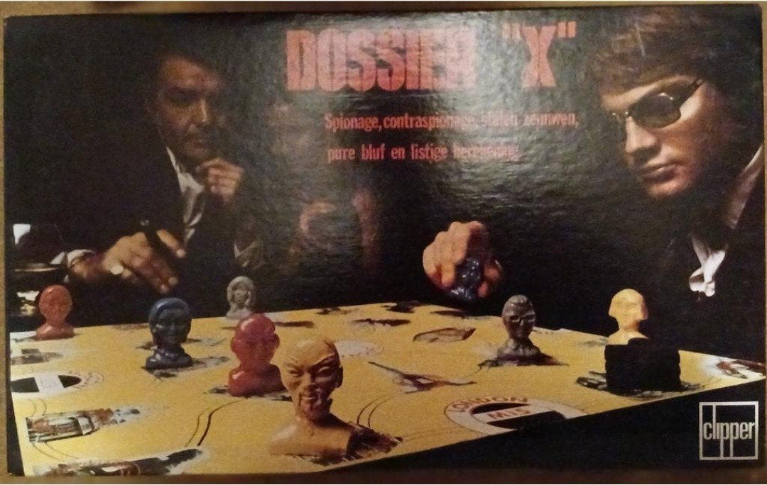 Dossier "X" Spionagespel van Clipper (1973), Hobby en Vrije tijd, Gezelschapsspellen | Bordspellen, Vijf spelers of meer, Ophalen of Verzenden