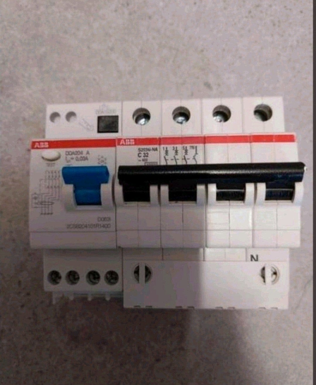 DDA204A ABB S203M-NA C32 AUTOMAAT METERKAST, Ophalen of Verzenden, Gebruikt, Overige typen