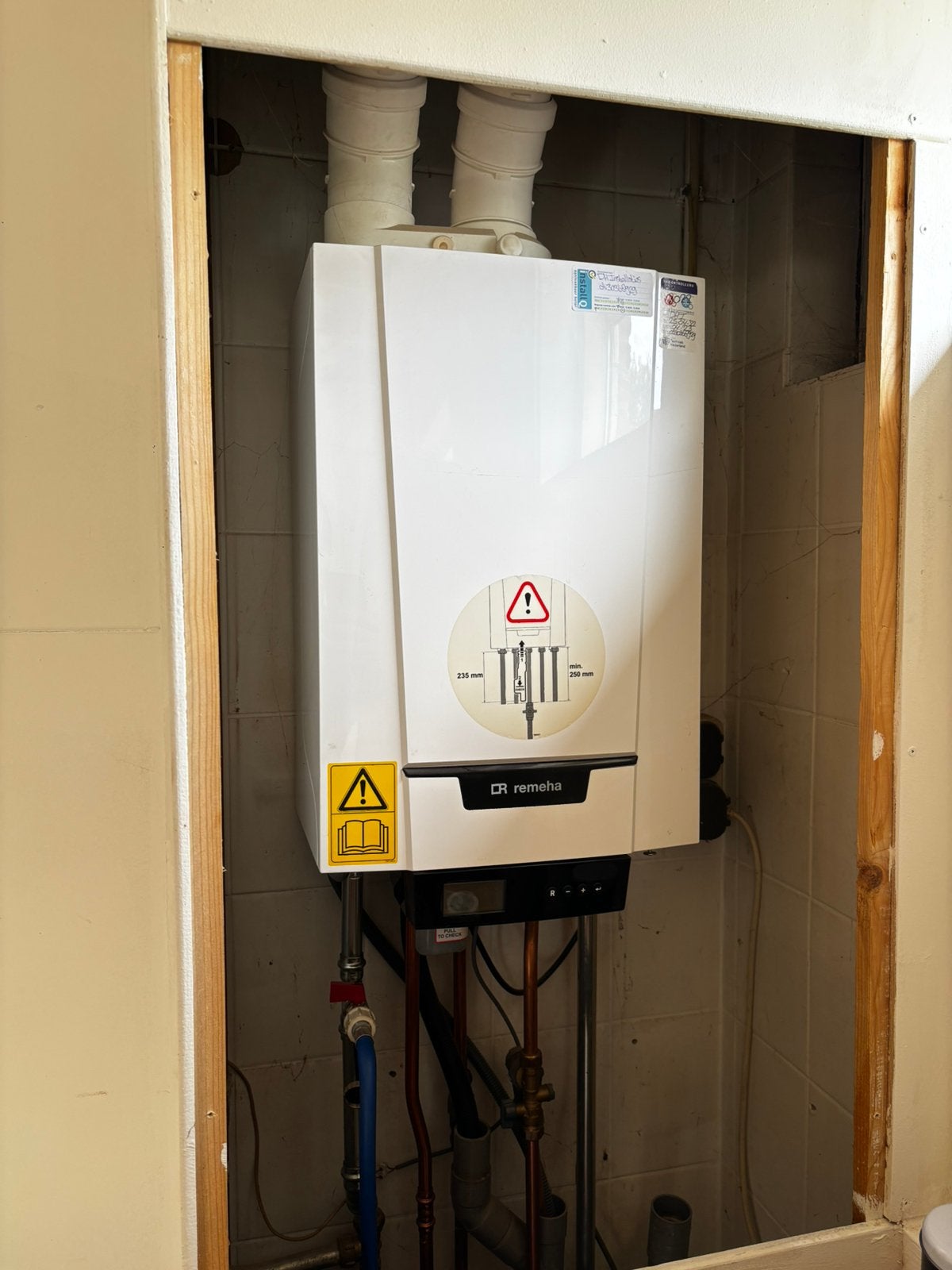 Remeha Tzerra ACE 28c CV ketel, Ophalen, 30 tot 80 cm, Hoog rendement (Hr), Cv-ketel of Combi-ketel